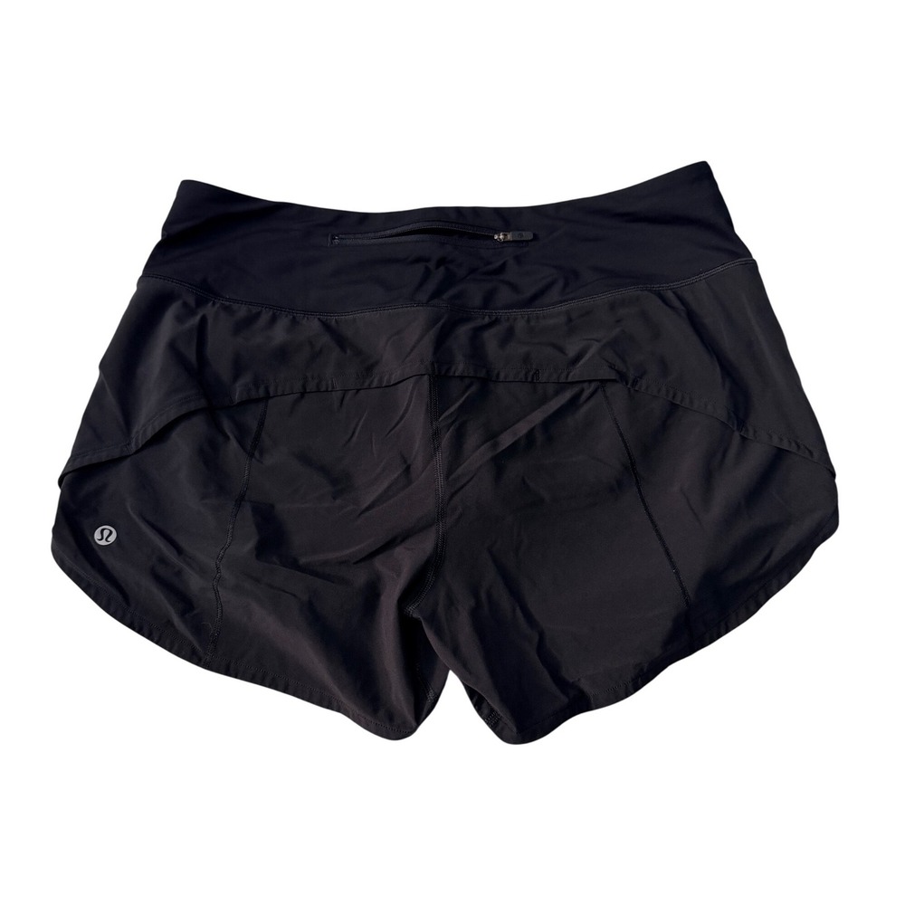 Lululemon Speed Up High Rise Short 4" Black Size 8 Tall